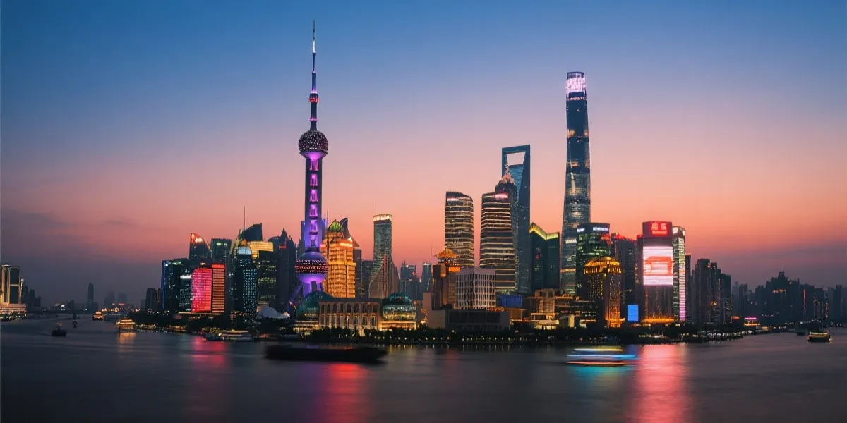 上海夜景示意图